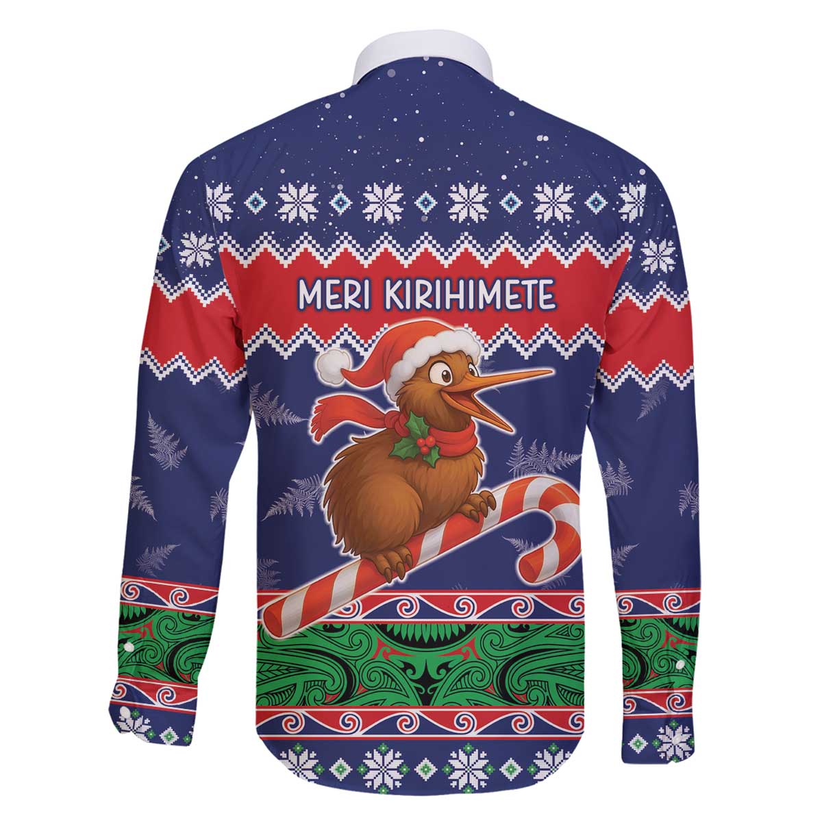 New Zealand Christmas Family Matching Off The Shoulder Long Sleeve Dress and Hawaiian Shirt Kiwi-sh You A Merry Christmas - Polynesian Pride