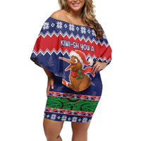 New Zealand Christmas Family Matching Off Shoulder Short Dress and Hawaiian Shirt Kiwi-sh You A Merry Christmas - Polynesian Pride