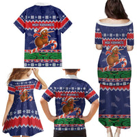 New Zealand Christmas Family Matching Puletasi and Hawaiian Shirt Kiwi-sh You A Merry Christmas - Polynesian Pride