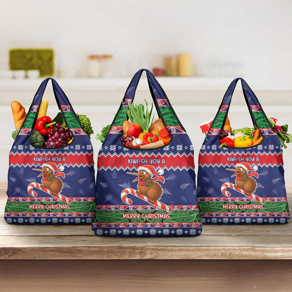 New Zealand Christmas Grocery Bag Kiwi-sh You A Merry Christmas - Polynesian Pride