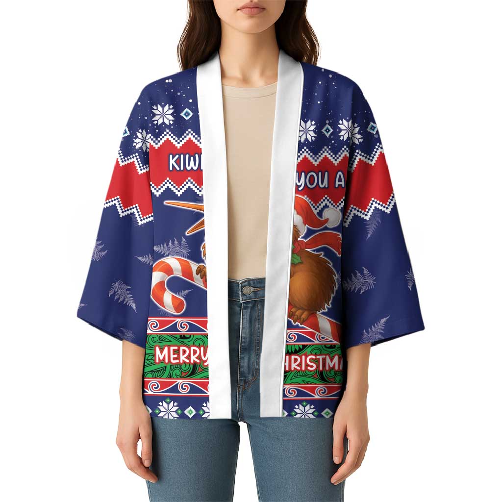 New Zealand Christmas Kimono Kiwi-sh You A Merry Christmas - Polynesian Pride