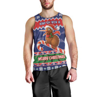 New Zealand Christmas Men Tank Top Kiwi-sh You A Merry Christmas - Polynesian Pride