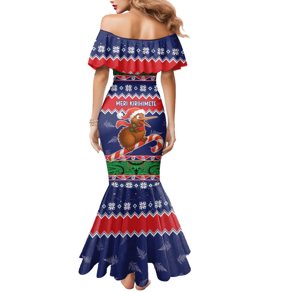New Zealand Christmas Mermaid Dress Kiwi-sh You A Merry Christmas - Polynesian Pride