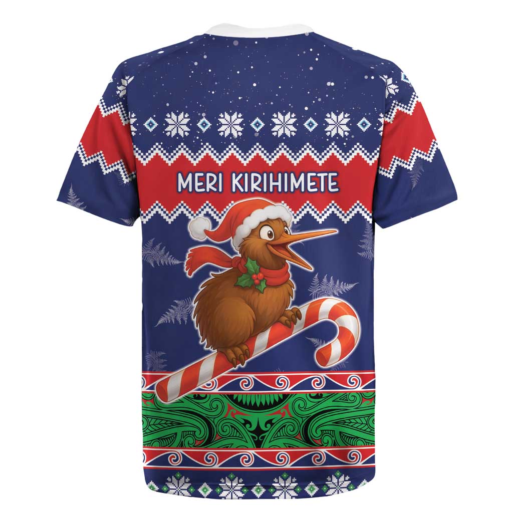 New Zealand Christmas Rugby Jersey Kiwi-sh You A Merry Christmas - Polynesian Pride
