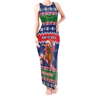 New Zealand Christmas Tank Maxi Dress Kiwi-sh You A Merry Christmas - Polynesian Pride