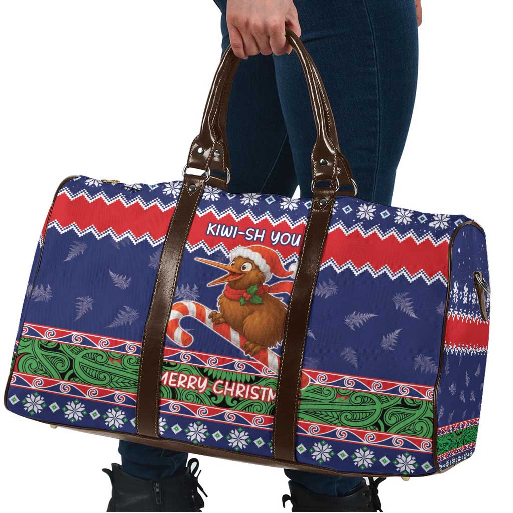 New Zealand Christmas Travel Bag Kiwi-sh You A Merry Christmas - Polynesian Pride