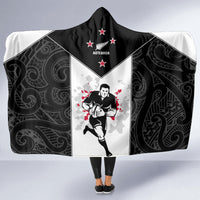 New Zealand Player Rugby Hooded Blanket World Cup 2023 Maori Pattern LT05 - Polynesian Pride