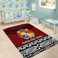 Tonga Constitution Day Area Rug Tongan Kupesi Ngatu Pattern