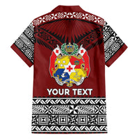 Personalised Tonga Constitution Day Family Matching Long Sleeve Bodycon Dress and Hawaiian Shirt Tongan Kupesi Ngatu Pattern LT05 - Polynesian Pride