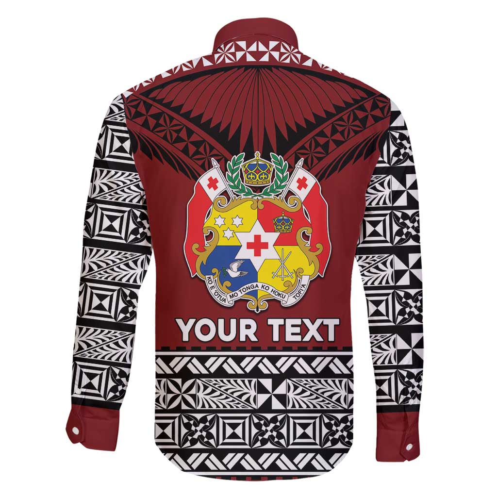 Personalised Tonga Constitution Day Family Matching Short Sleeve Bodycon Dress and Hawaiian Shirt Tongan Kupesi Ngatu Pattern LT05 - Polynesian Pride