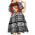 Personalised Tonga Constitution Day Kid Short Sleeve Dress Tongan Kupesi Ngatu Pattern