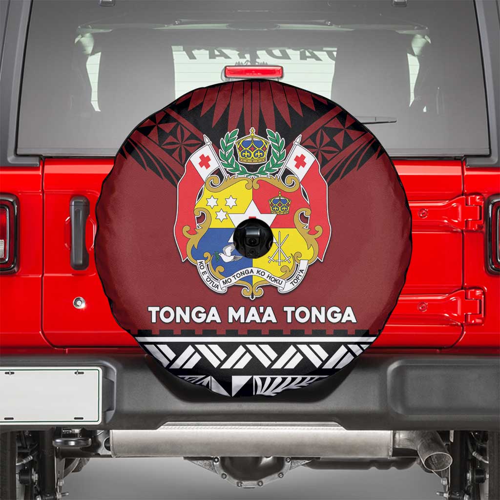 Tonga Constitution Day Spare Tire Cover Tongan Kupesi Ngatu Pattern