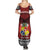 Personalised Tonga Constitution Day Summer Maxi Dress Tongan Kupesi Ngatu Pattern