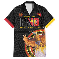 Papua New Guinea Tok Pisin Wik Family Matching Short Sleeve Bodycon Dress and Hawaiian Shirt Land Of The Unexpected LT05 Dad's Shirt - Short Sleeve Black - Polynesian Pride
