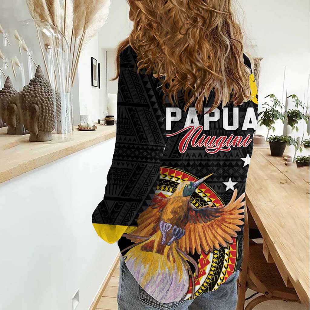 Papua New Guinea Tok Pisin Wik Women Casual Shirt Land Of The Unexpected LT05 - Polynesian Pride