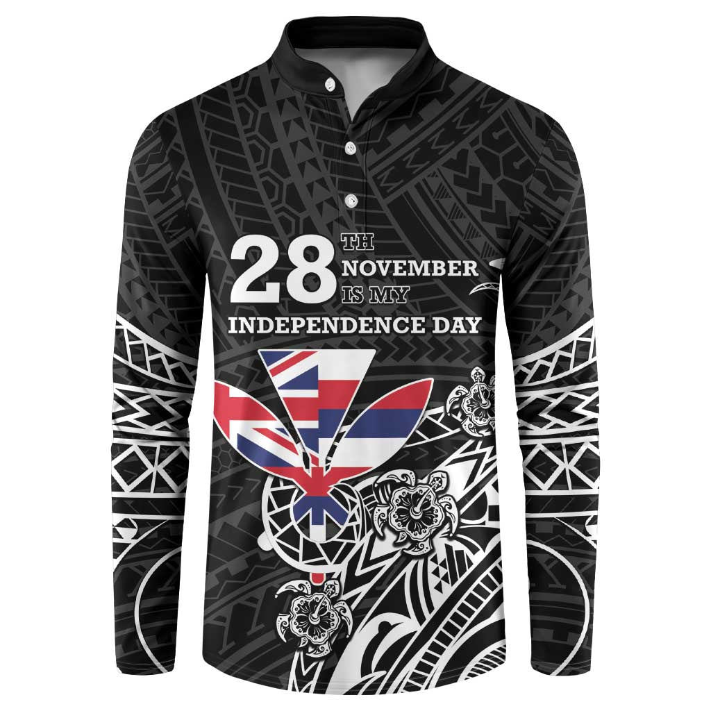 Hawaii November 28th Is My Independence Day Button Sweatshirt