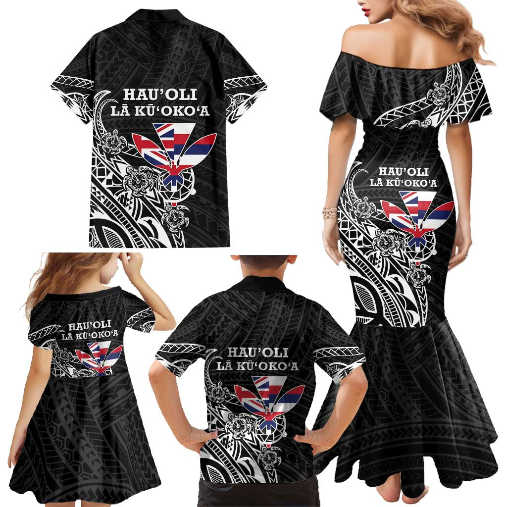 Hawaii November 28th Is My Independence Day Family Matching Mermaid Dress and Hawaiian Shirt LT05 - Polynesian Pride