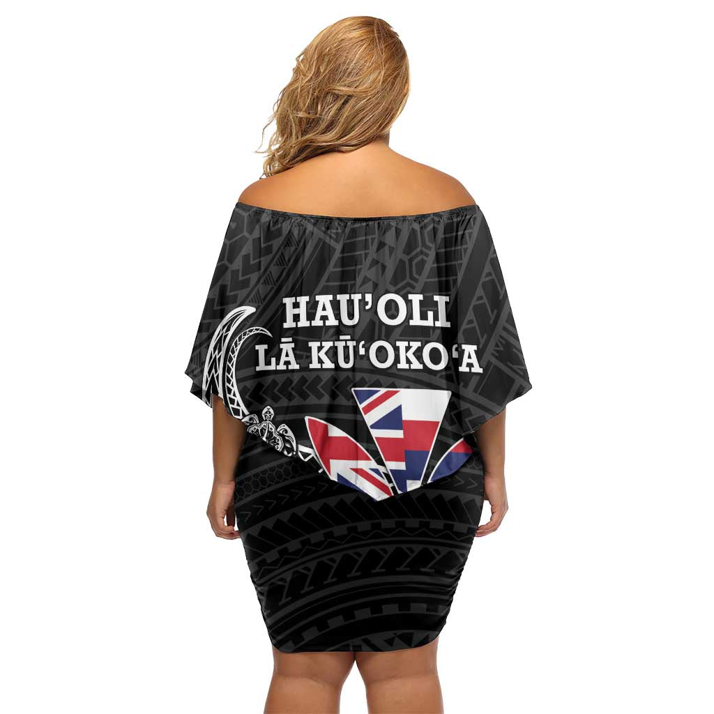 Hawaii November 28th Is My Independence Day Family Matching Off Shoulder Short Dress and Hawaiian Shirt