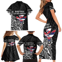 Hawaii November 28th Is My Independence Day Family Matching Short Sleeve Bodycon Dress and Hawaiian Shirt LT05 - Polynesian Pride