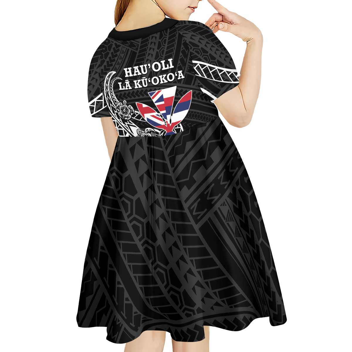 Hawaii November 28th Is My Independence Day Kid Short Sleeve Dress