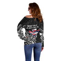 Hawaii November 28th Is My Independence Day Off Shoulder Sweater