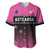 Custom New Zealand Women Cricket Baseball Jersey Pink Simple Style