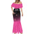 Custom New Zealand Women Cricket Mermaid Dress Pink Simple Style