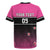 Custom New Zealand Women Cricket Rugby Jersey Pink Simple Style
