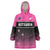 Custom New Zealand Women Cricket Wearable Blanket Hoodie Pink Simple Style