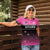 Custom New Zealand Women Cricket Women Polo Shirt Pink Simple Style