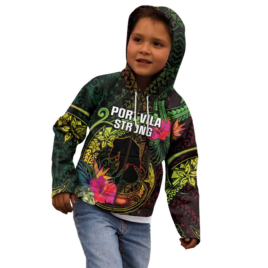 Vanuatu Kid Hoodie Be Strong Pray For Port Vila