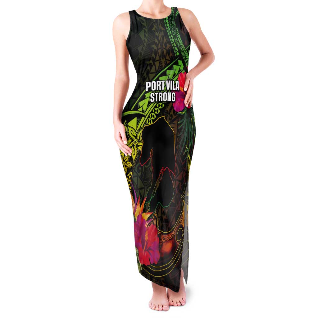 Vanuatu Tank Maxi Dress Be Strong Pray For Port Vila