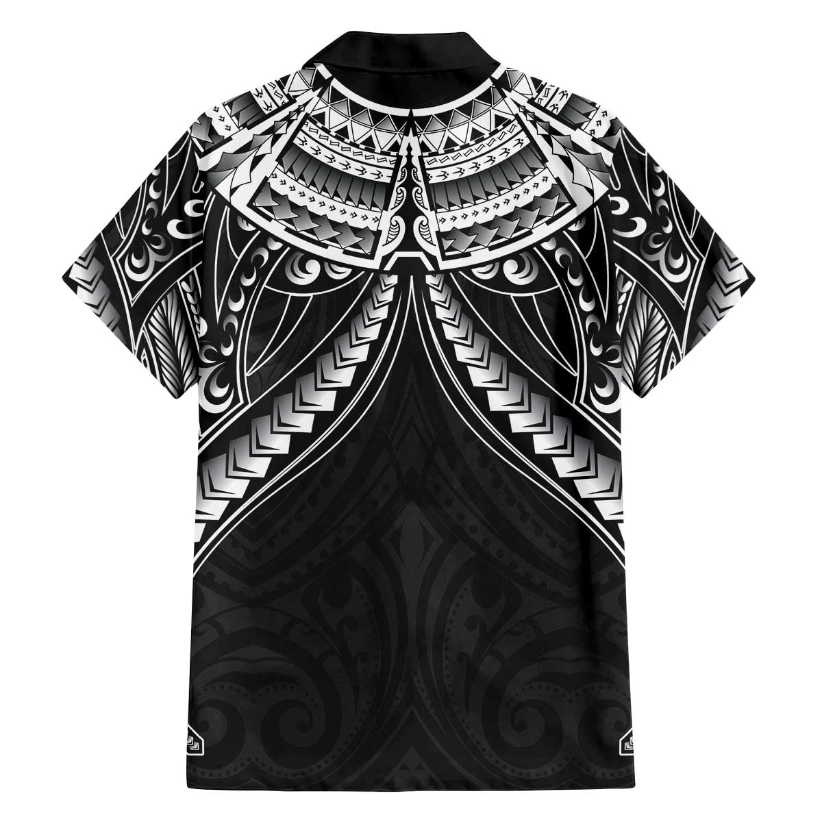 New Zealand Morepork Family Matching Off The Shoulder Long Sleeve Dress and Hawaiian Shirt Maori Pattern Black