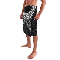 New Zealand Morepork Lavalava Maori Pattern Black