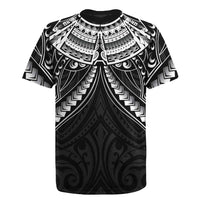 New Zealand Morepork Rugby Jersey Maori Pattern Black