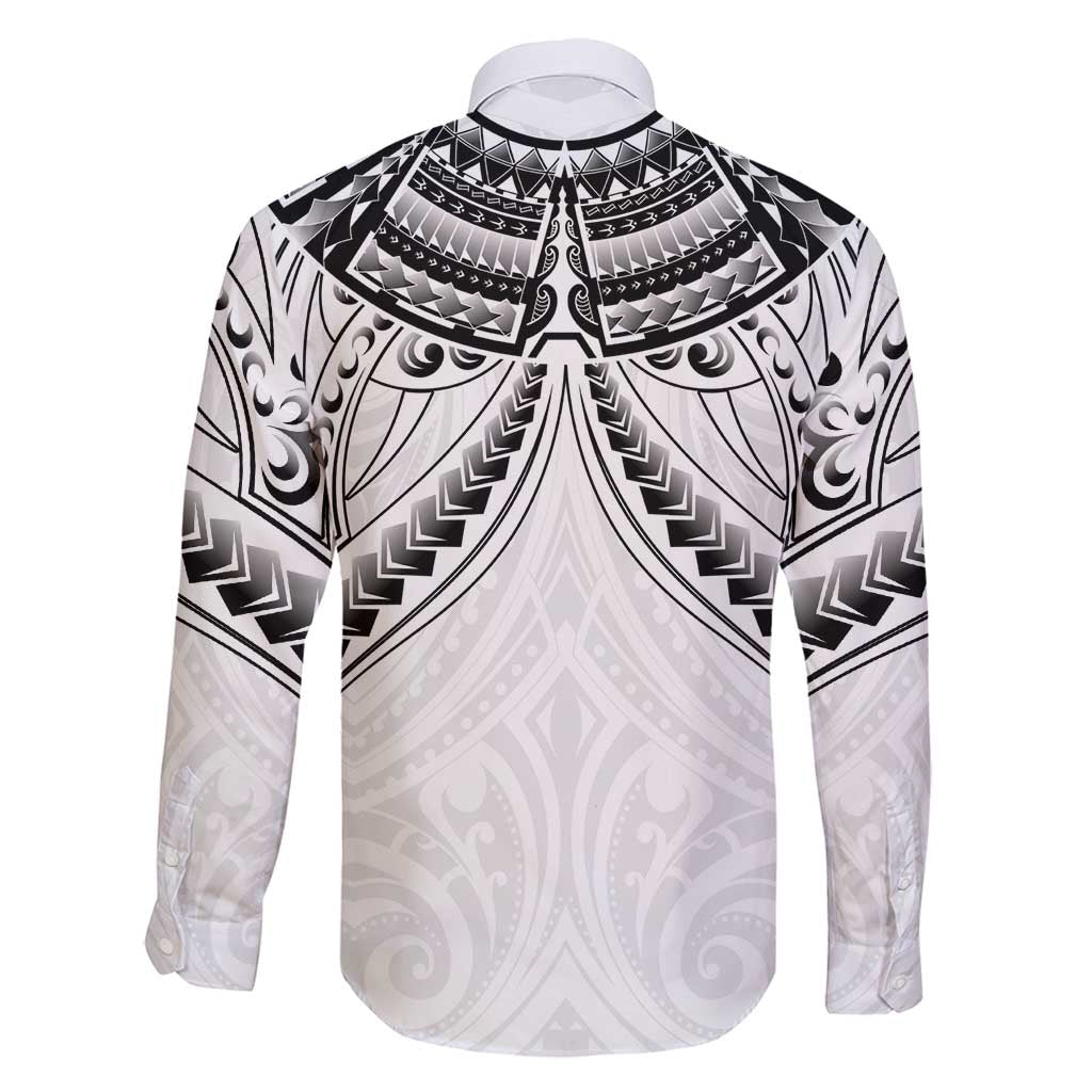 New Zealand Morepork Family Matching Puletasi and Hawaiian Shirt Maori Pattern White