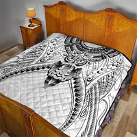 New Zealand Morepork Quilt Maori Pattern White LT05 - Polynesian Pride
