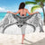New Zealand Morepork Sarong Maori Pattern White