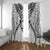 New Zealand Morepork Window Curtain Maori Pattern White