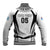 Custom Fiji Rugby Baseball Jacket Fijian Warrior White