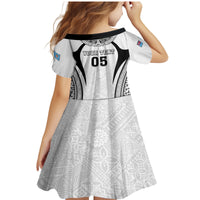 Custom Fiji Rugby Family Matching Mermaid Dress and Hawaiian Shirt Fijian Warrior White LT05 - Polynesian Pride