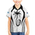 Custom Fiji Rugby Family Matching Mermaid Dress and Hawaiian Shirt Fijian Warrior White