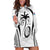 Custom Fiji Rugby Hoodie Dress Fijian Warrior White