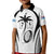 Custom Fiji Rugby Kid Polo Shirt Fijian Warrior White