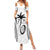 Custom Fiji Rugby Summer Maxi Dress Fijian Warrior White