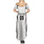 Custom Fiji Rugby Summer Maxi Dress Fijian Warrior White