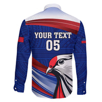 Custom Samoa Rugby Family Matching Long Sleeve Bodycon Dress and Hawaiian Shirt Manuma Ptilinopus Perousii