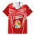 Custom Tonga Rugby Family Matching Long Sleeve Bodycon Dress and Hawaiian Shirt Kupesi Ngatu Pattern