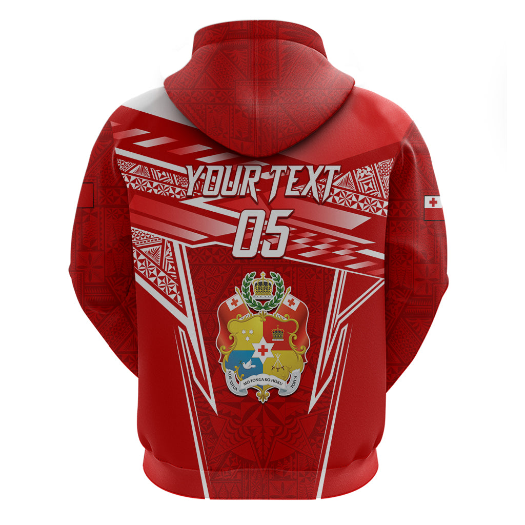 Custom Tonga Rugby Hoodie Kupesi Ngatu Pattern