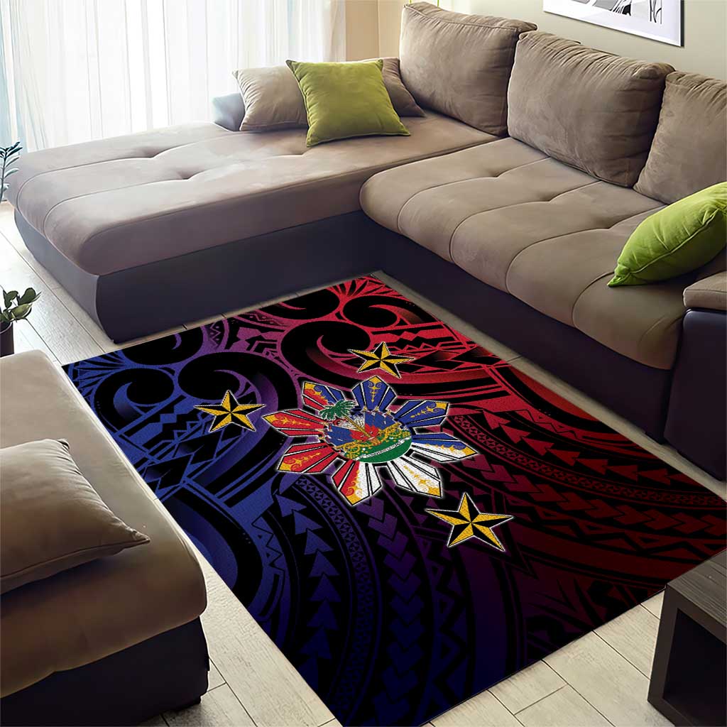 Haiti Philippines Area Rug Haitian Coat Of Arms With Filipino Sun